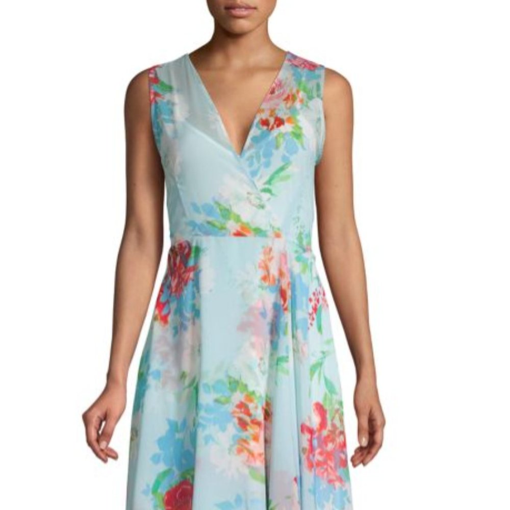 Calvin Klein Floral Maxi Dress Size 12 NWT
